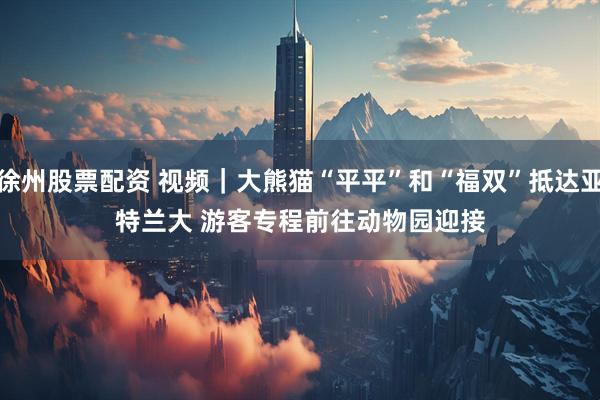 徐州股票配资 视频｜大熊猫“平平”和“福双”抵达亚特兰大 游客专程前往动物园迎接